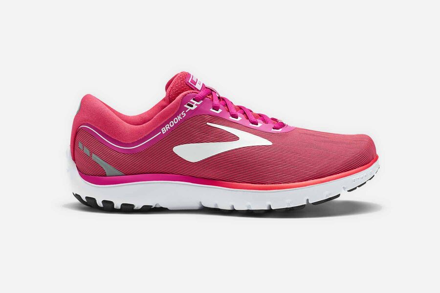 Brooks Damen PureFlow 7 Laufschuhe Rosa/Weiß Sale 684-678413